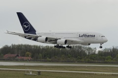 A380 - erste Landung auf Flughafen Muenchen nach Corona