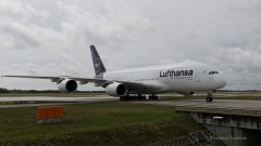 A380 - erste Landung auf Flughafen Muenchen nach Corona