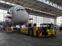 A380 - erste Landung auf Flughafen Muenchen nach Corona