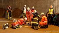 Feuerwehr Übung im Tunnel Aubing 2021