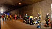 Feuerwehr Übung im Tunnel Aubing 2021