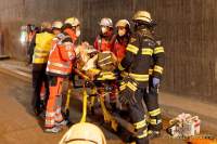 Feuerwehr Übung im Tunnel Aubing 2021