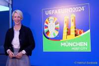 Fussball EM 2024 - Praesentation Host City Logo Muenchen