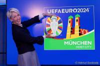 Fussball EM 2024 - Praesentation Host City Logo Muenchen