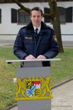 Bayerns Innenminister Joachim Herrmann, Karin Baumüller-Söder und Staatssekretär a.D. Gerhard Eck besuchen Polizei-Reiterstaffel in München