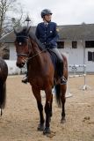 Bayerns Innenminister Joachim Herrmann, Karin Baumüller-Söder und Staatssekretär a.D. Gerhard Eck besuchen Polizei-Reiterstaffel in München