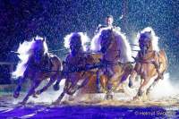 Carmina Burana Cavallo auf Schloss Kaltenberg 2022 - Sound von Quadro Nuevo zusammen mit der Philharmonie Salzburg unter der Leitung von Elisabeth Fuchs sowie dem Mendelssohn Vocalensemble.