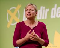 Kleiner Parteitag der Gruenen Bayerns am 1.10.2023 in Muenchen