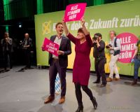 Kleiner Parteitag der Gruenen Bayerns am 1.10.2023 in Muenchen