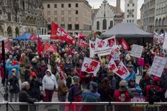 Maikundgebung München 2023 auf Marienplatz