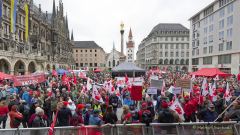 Maikundgebung München 2023 auf Marienplatz