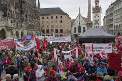 Maikundgebung München 2023 auf Marienplatz