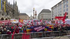 Maikundgebung München 2023 auf Marienplatz