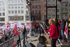 Maikundgebung München 2023 auf Marienplatz