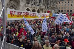 Maikundgebung München 2023 auf Marienplatz