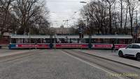 Startsignal für die Aktions-Tram zum Equal Pay Day 2022