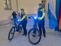 Verbesserte Ausstattung der Polizei Fahrradstaffel