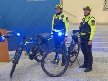 Verbesserte Ausstattung der Polizei Fahrradstaffel