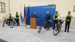 Verbesserte Ausstattung der Polizei Fahrradstaffel