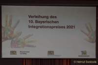 Verleihung des Bayerischen Integrationspreises 2021